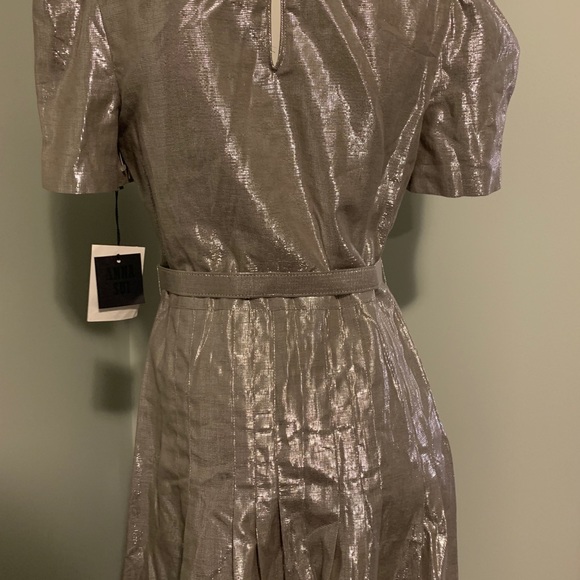 Gold Metallic Ana Sui Dress - Picture 3 of 6